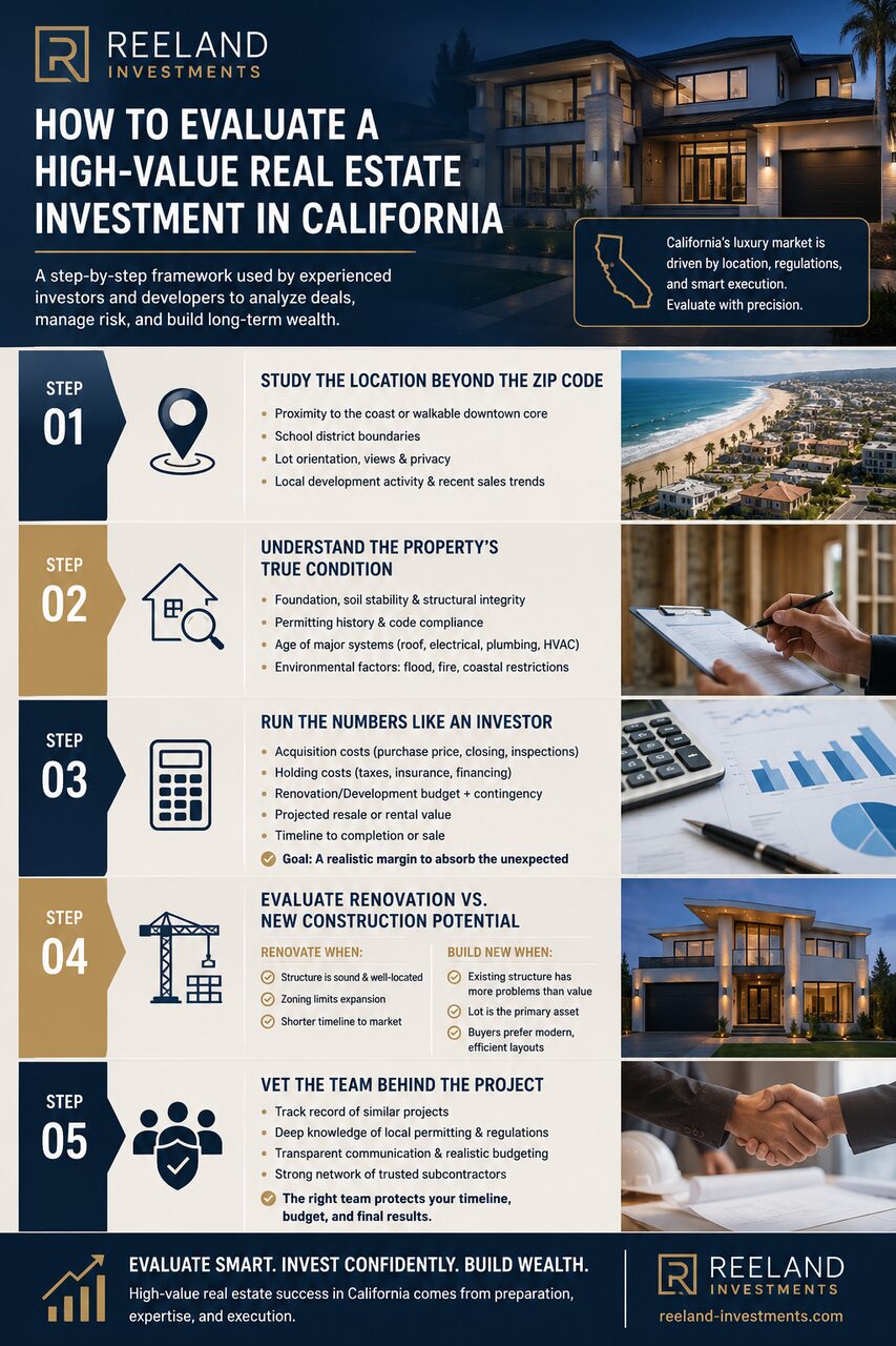 How to Evaluate a High-Value Real Estate Investment in California