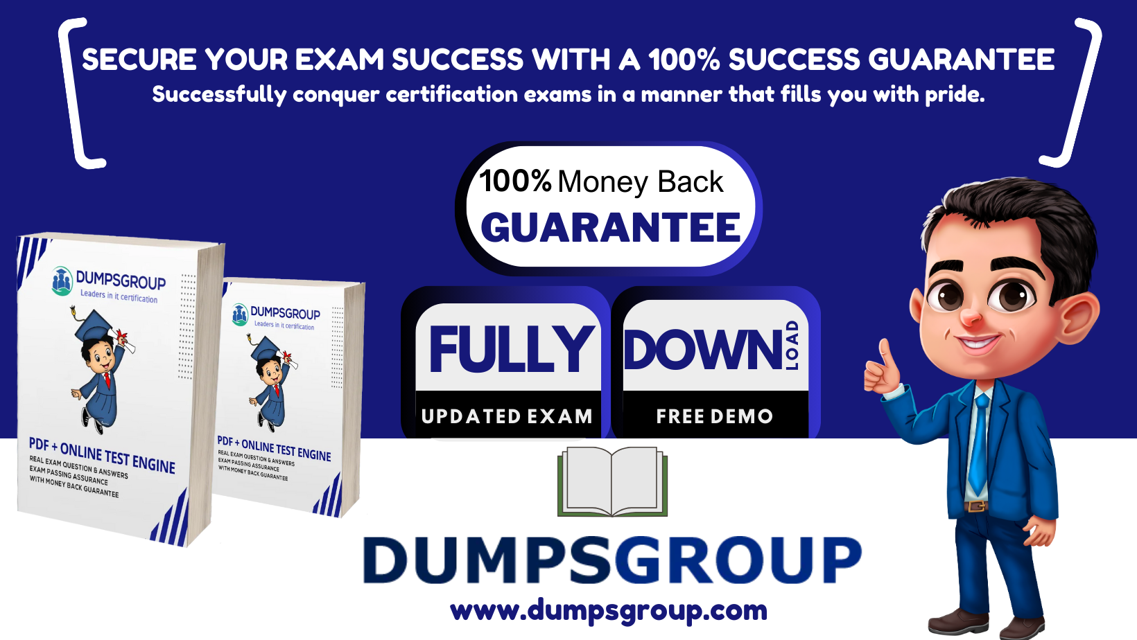 Secure your exam success with a 100% success  Guarantee