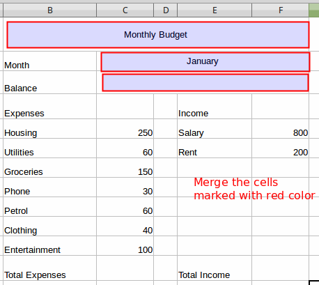 household budget calculator libre