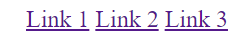 list of links inline