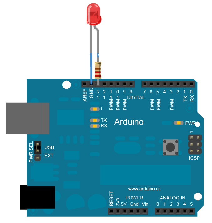 Lektion 13 – LEDs dimmen mit der analogen Ausgabe – Arduino Tutorial